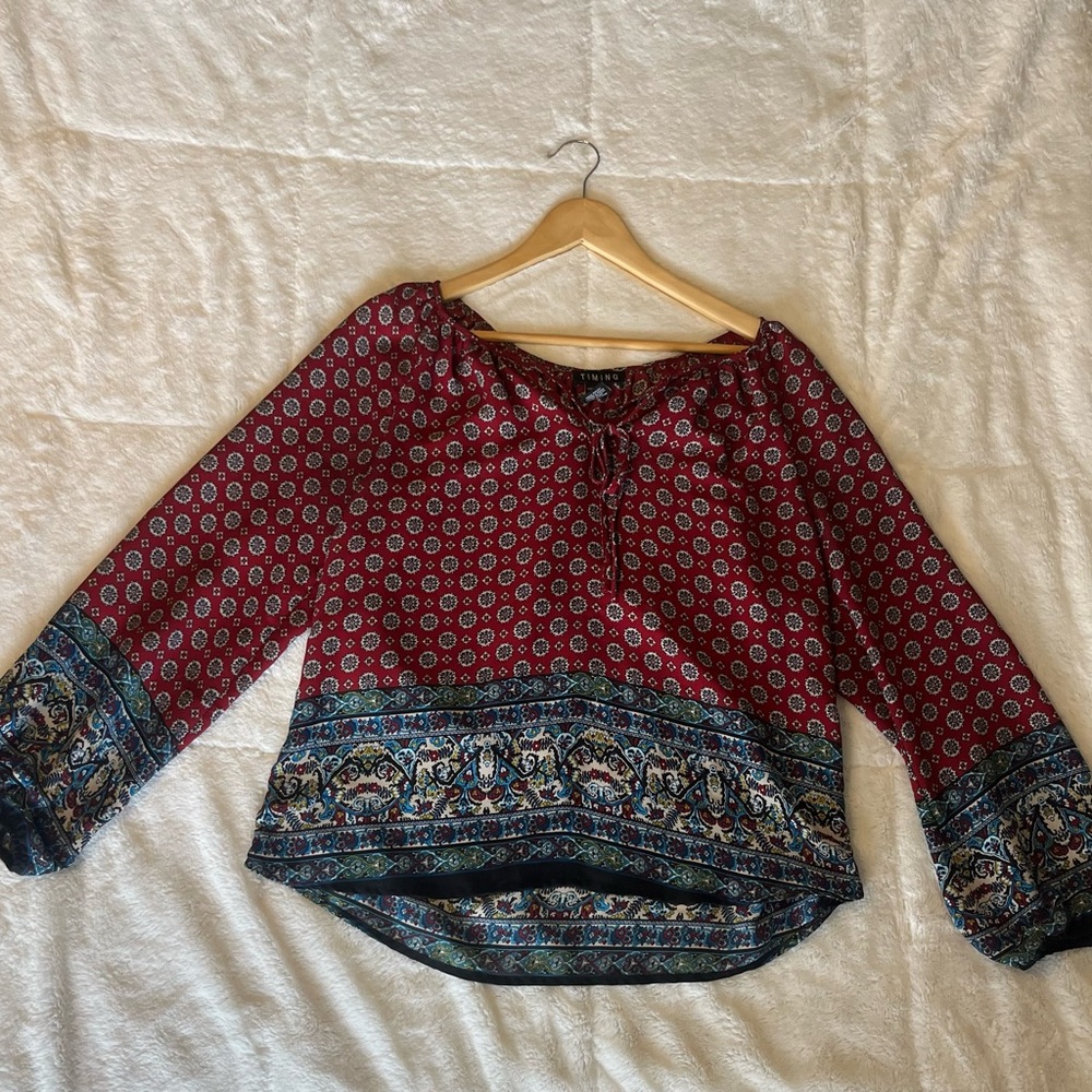 Long sleeve blouse